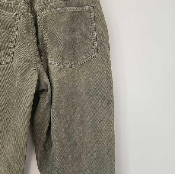 Vintage 90s Y2K  Green Corduroy High Rise Jeans - Picture 6 of 8